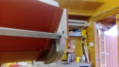 Using the spare track link bracket as my starting point for the modifications.