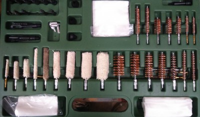 This gun cleaning kit from evilbay was cheap and contains some useful barrel mops threaded rods and fittings for your model.