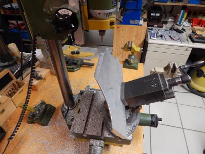last section for the roof panel to be milled