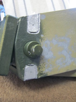 Fillets ground back level with the turret