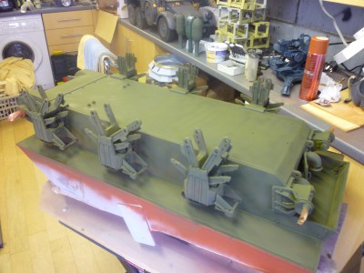 Started painting hull