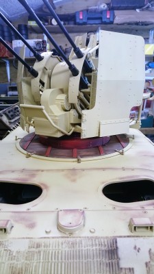 General wear and tear weathering to the crew areas applied in stages, this being number one.