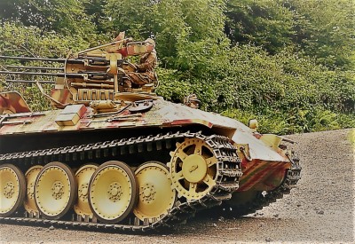 I have used this filter to check how the camo works and I think it looks pretty good against the Cornish countryside.