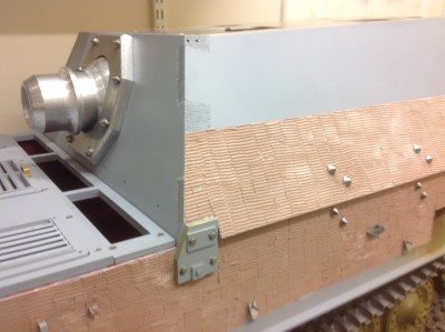 Closer view of the zim and the interlocking casement plates