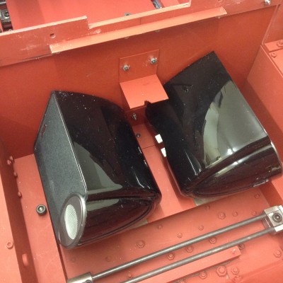 Tannoy speakers mounted in the lower hull