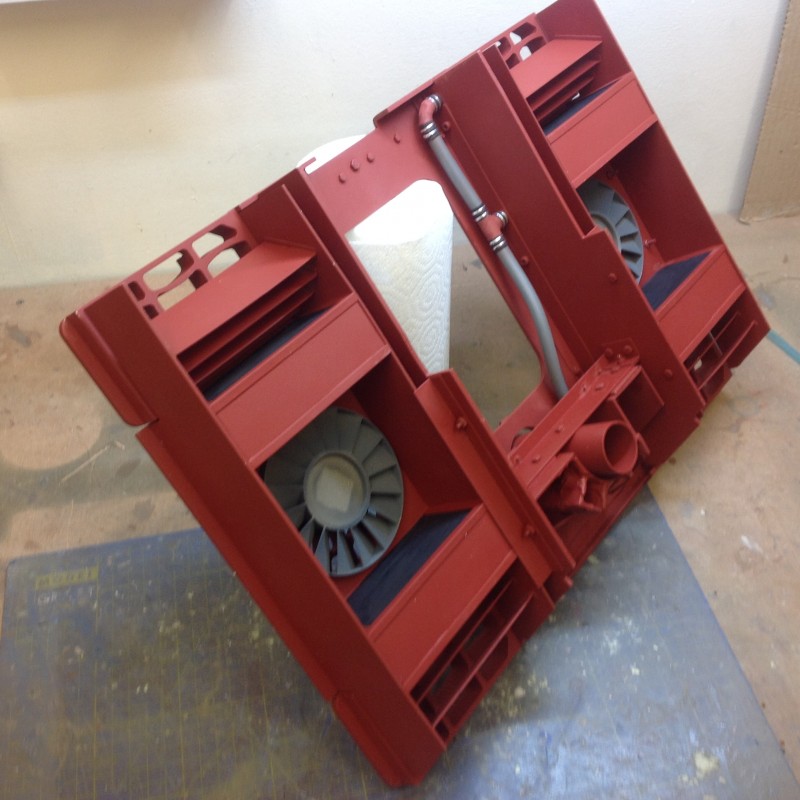 The boxes in position