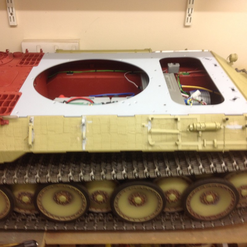 Hull top plate inplace