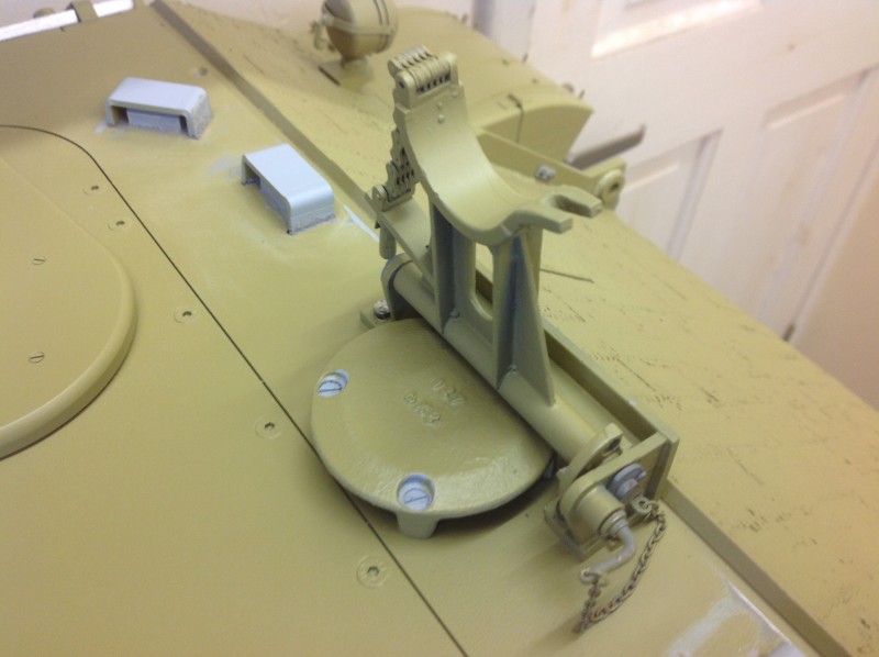A nice shot of the gun travel lock and Mark Lawson,s excellent ventilator