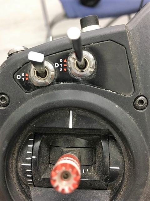 we use 3 position switch &quot;d&quot; on our DX6
