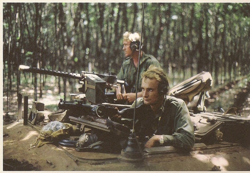 Four Tp Crew anticipating action at Binh Ba