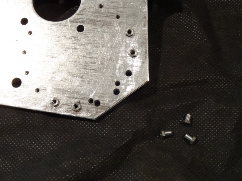 Gear case fixing inserts