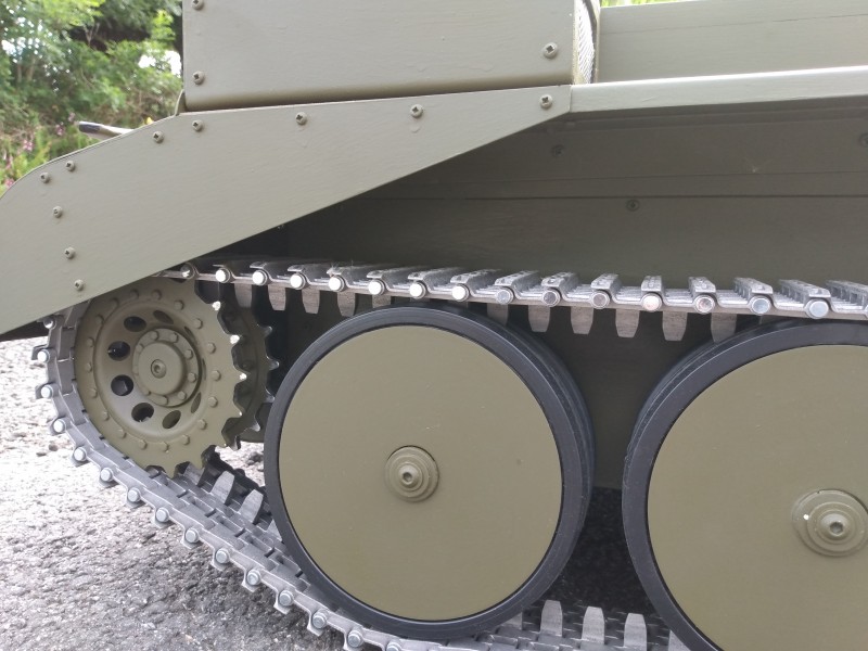 I shall change out all the cross head fixing for stock m3 Armortek screws. The road wheels and tyres need detailing with the many fixings and the tyre cusioning holes.