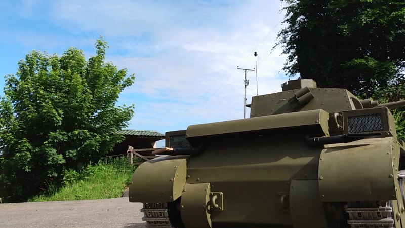 The guy that built it had special permission from the Tank Museum (rather like Armortek)  to measure their slightly later example