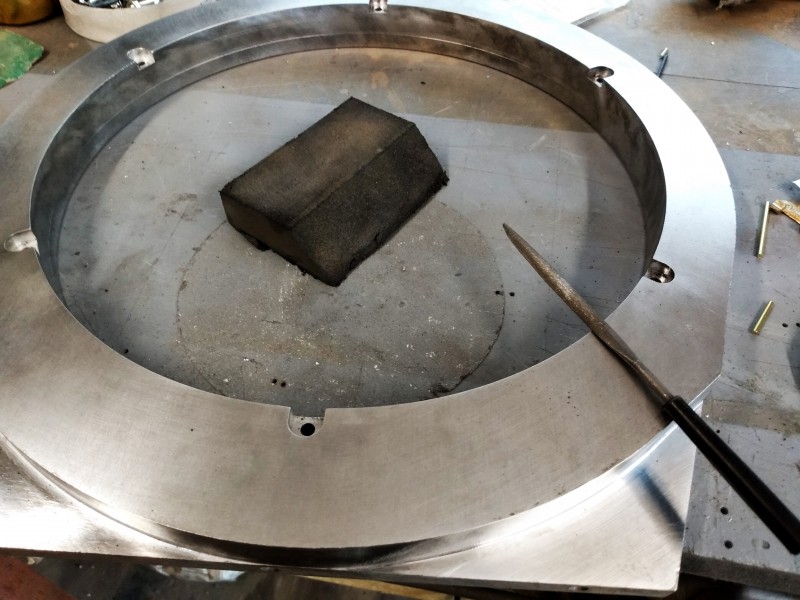 A fair amount of de ragging was required on the turret base but a lovely piece of machining.