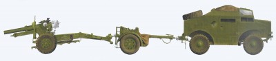 A. MORRIS QUAD FIELD TRACTOR &amp; LIMBER WITH A 25-POUNDER GUN