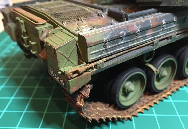 I like some of the weathering on this model.