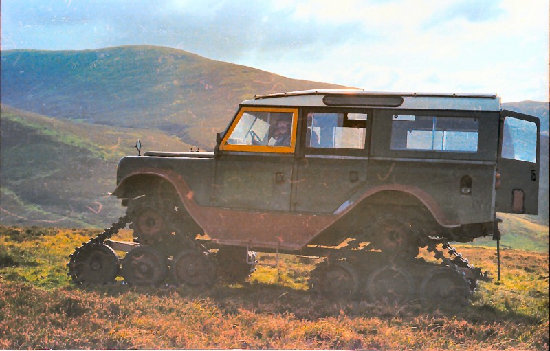 How about a tracked Land Rover ?