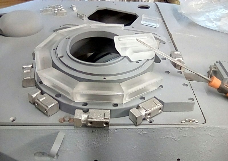 The cupola is a work of art! The periscope tenons need some dressing to get them to slot in.