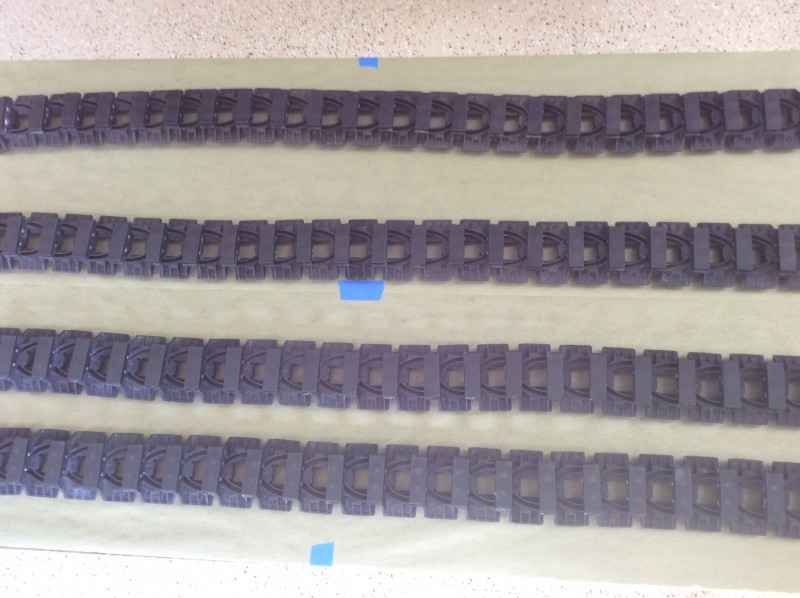 Parts after anodizing
