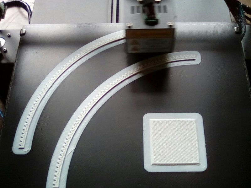 Printing the launch table ring gear in quarters as it's so big.