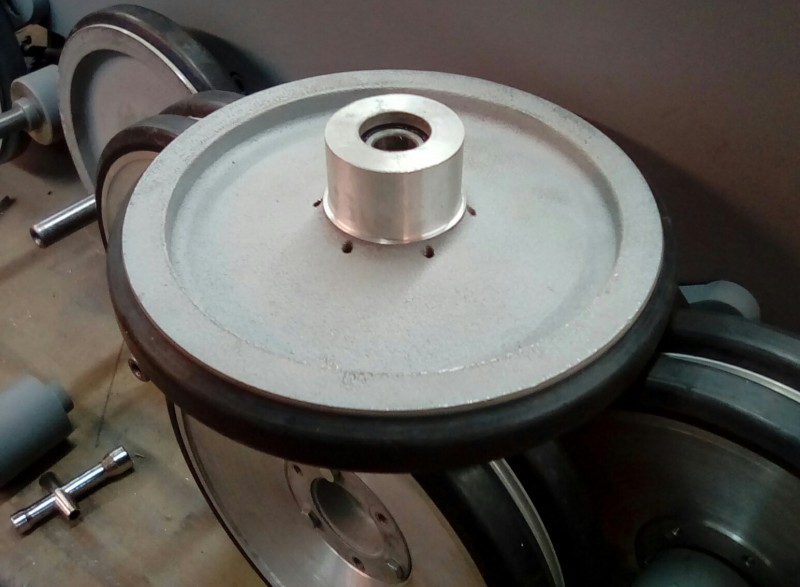 A mm or so turned away to not only &quot;true up&quot; the casting but also to allow more clearance between the opposing axles. This should help stop the outer wheel being &quot;spun&quot; backwards whilst traversing very uneven ground, the real thing also suffered from this!