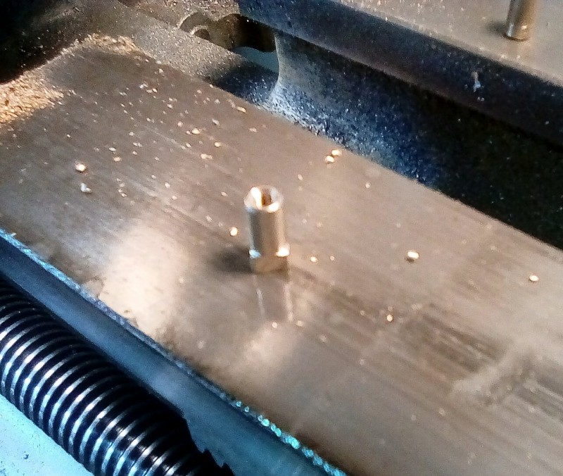 Making the &quot;stand off bolts&quot;, it's only when you start making parts like these that you appreciate the work that goes into the kit from Armortek.