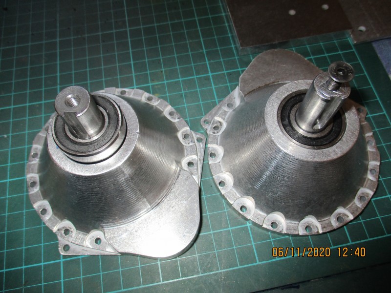 The bearing on the left is about a mm out of line