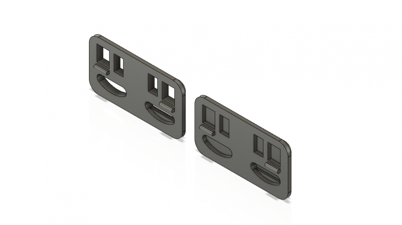 Left functional face<br />Right is non functional face