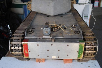 Rear of tank showing rear winch.