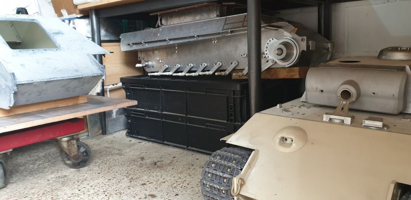 My panther waiting in the service area -