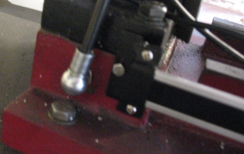 Bottom fitting of gas strut and Y axis fitting