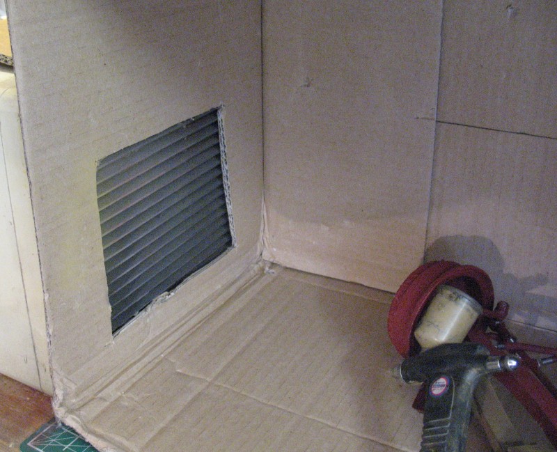 Home made spray booth cheep cheerful and works a treat.
