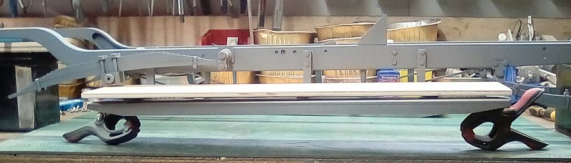 The new running boards with the sand ladders slung underneath, well that's the plan.