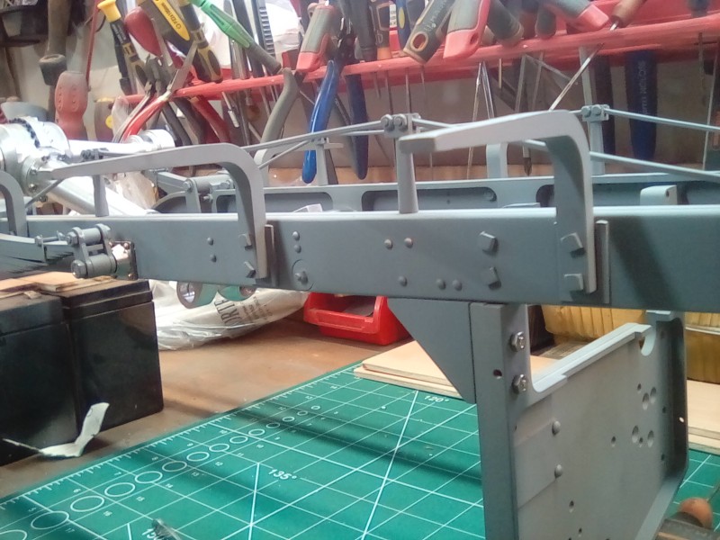 Lots of extra rivet detail added to the exposed chassis.