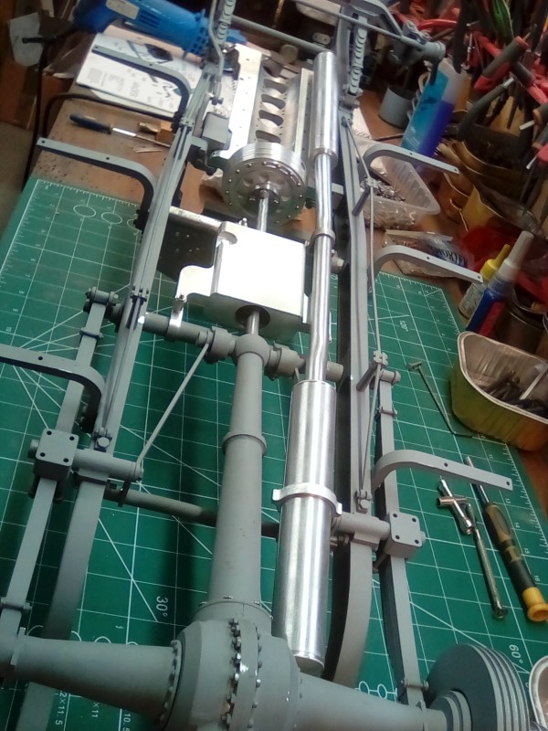 Fitting the exhaust system is a nightmare, I'm still not sure exactly where it all sits until the exhaust manifolds are in place, and that's after the beautiful engine is built.