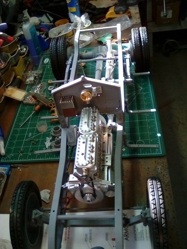 Another dry fitting of the engine.