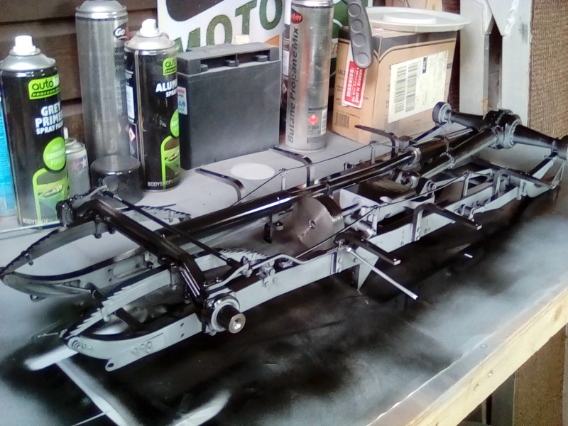 She will have three different under coats which will all be part of the weathering process.