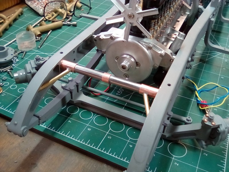 Fabricating the chassis stiffeners.
