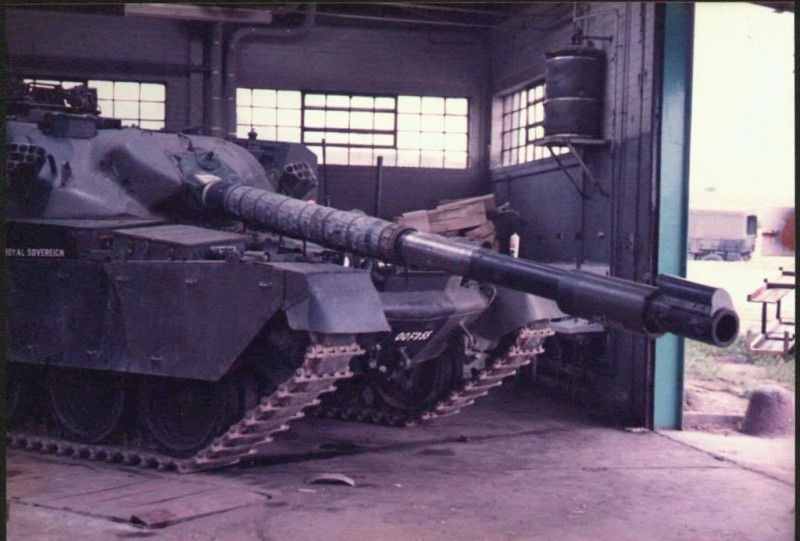 Royal Sovereign, OC B Sqn. HM The Queen visited 4RTR in Catterick in 1957 (as Colonel in Chief RTR) and the Regiment was given the privilege of naming the tank prepared for her inspection Royal Sovereign