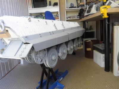 Skirts - view from right side, skirts not finish, need the strips and some eye &amp; rack clamp