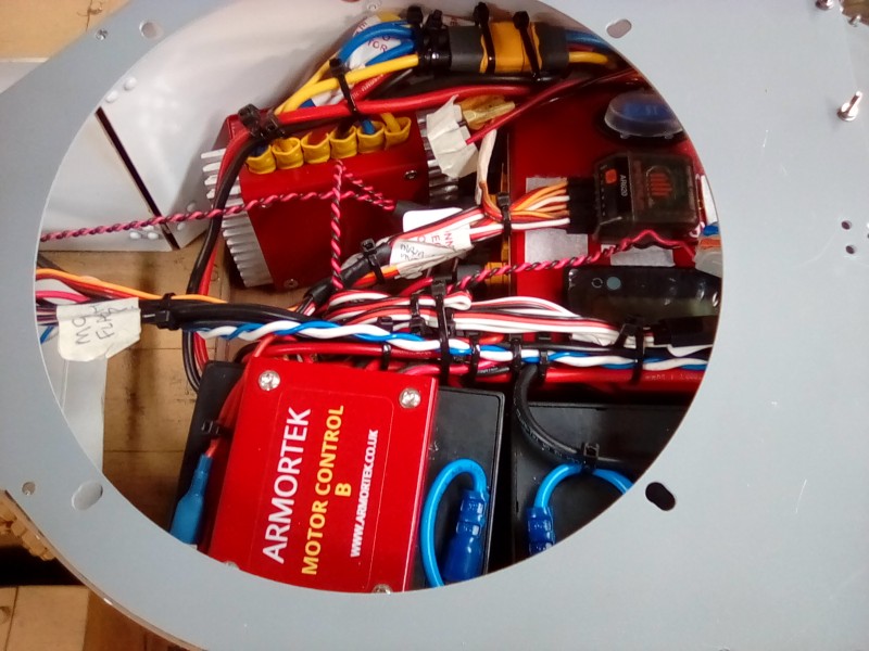 I've tidied the wiring, all is now working nicely, thanks to Kian. We are now diverting some of the extra load by using manual switches for the radiator fan motor and the lights.