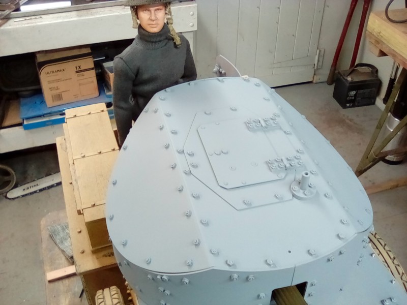 A lot of work goes into detailing the turret and I'm not finished yet.