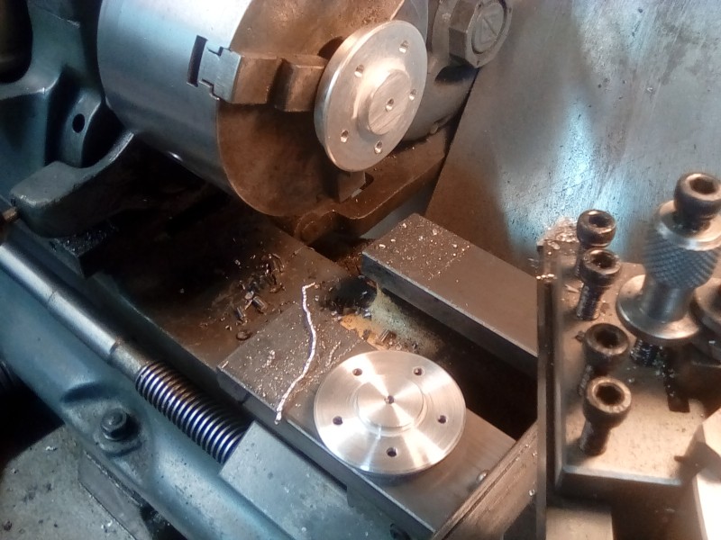 The sprocket hubs need turning true. I make my own armoured bolts.