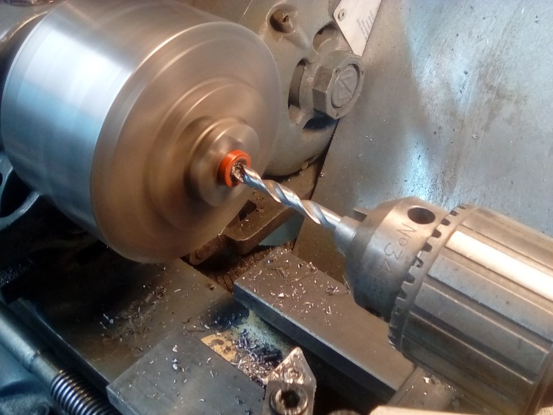 Drilling out the sprocket removal frame luggs to 6mm ready for any dioramas involving the lifting frame.