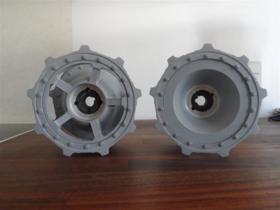 Two sprockets with taper lock inside.