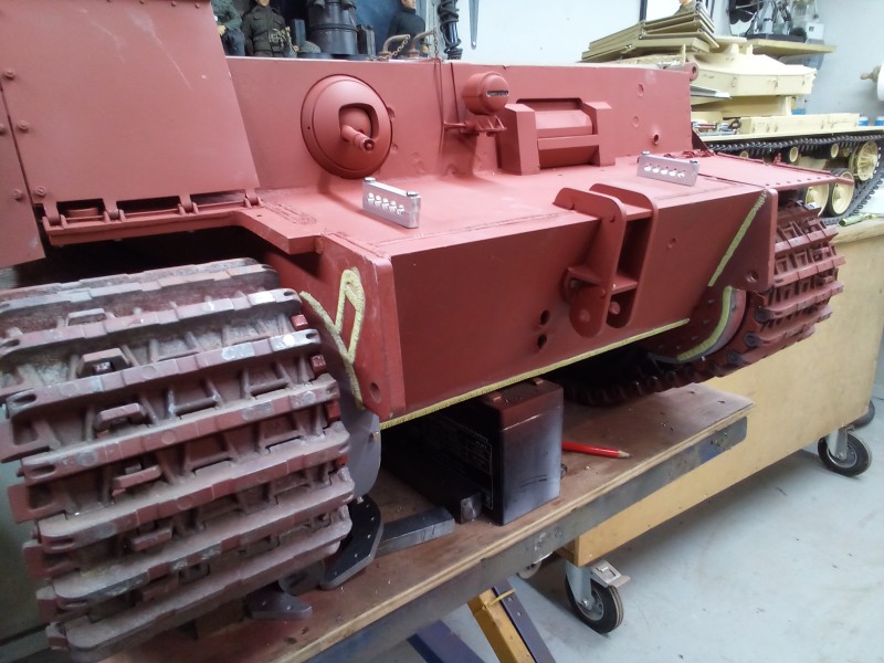 I shall wait for the milling machine to arrive to cut the scallops in the straight tow bar mounts.