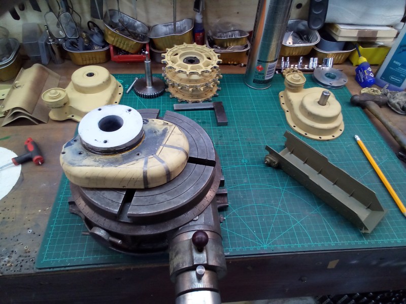 I will need to use the rotary table to machine the correct profiles.