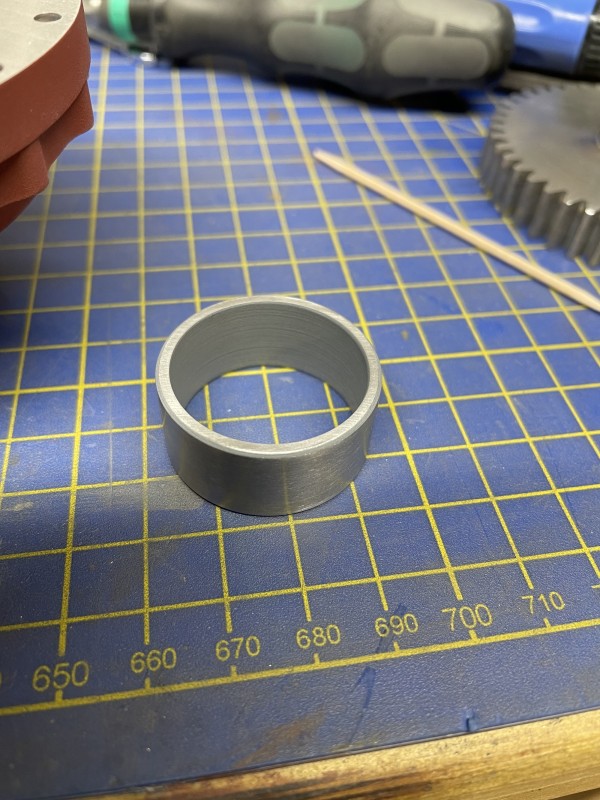 spacer was etch primed but had to sand off the outer edge to fit