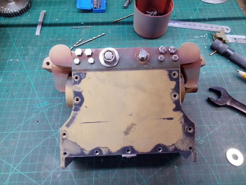 Making the large locking tabs and adding the extra bolt detail