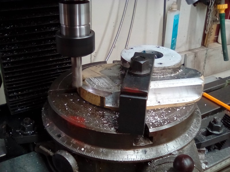 There's not much room for the workpiece clamp, in fact it needs moving from each side as you go.